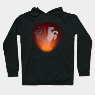 Twin fire horses - opposites unite Hoodie